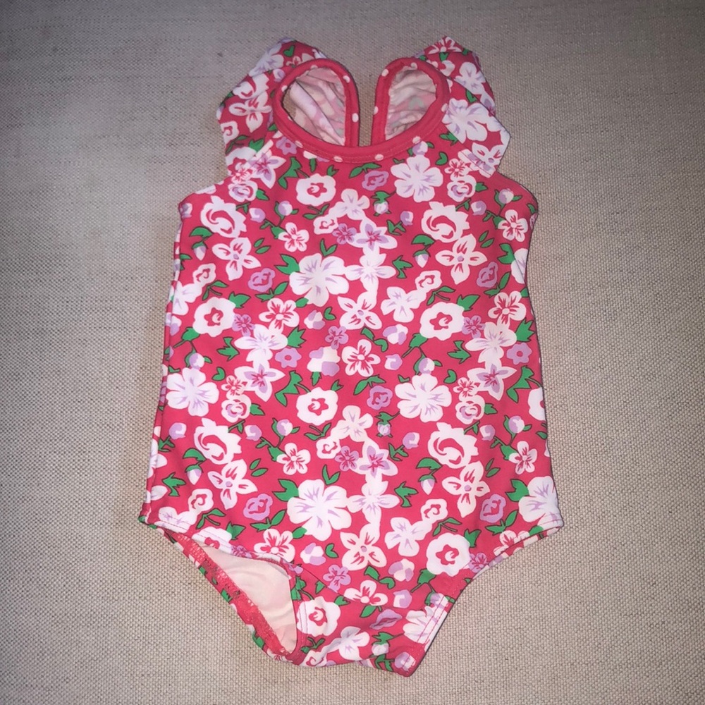 Swim suit one piece floral